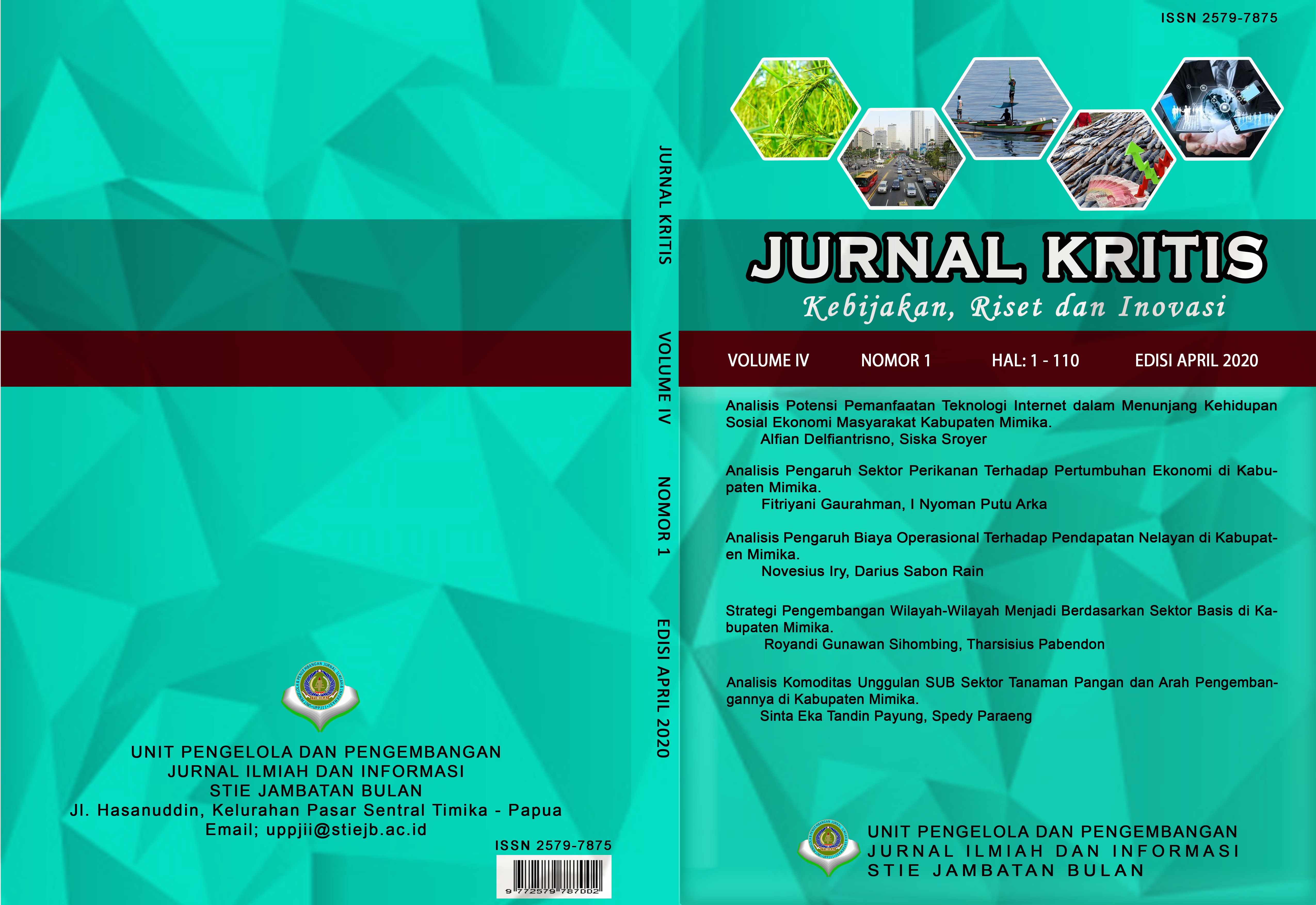 					View Vol. 4 No. 1 (2020): JURNAL KRITIS (Kebijakan, Riset, dan Inovasi)
				