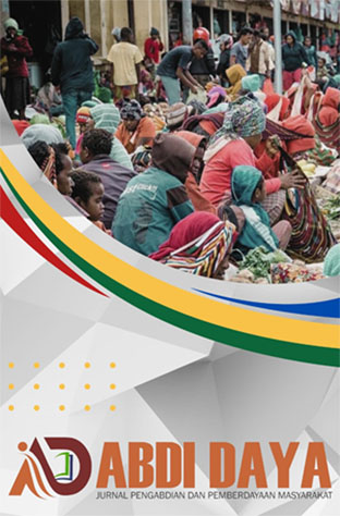 					View Vol. 3 No. 1 (2025): ABDI DAYA: Jurnal Pengabdian dan Pemberdayaan Masyarakat
				